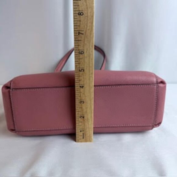 Coach AUTHENTICATED Mini City Tote Satchel Pink Pebbled Leather Gold Hardware - Picture 12 of 16